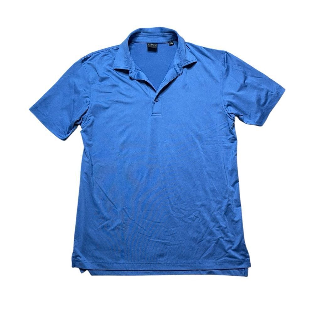 DUNNING GOLF Blue Polo Shirt Size Medium